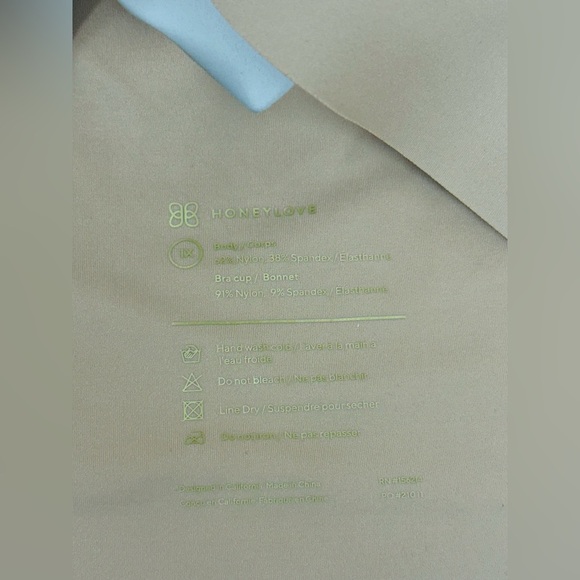 Honeylove LiftWear V-Neck Bra in Nude Size 1X Essential Comfort New NWOT - Picture 2 of 9